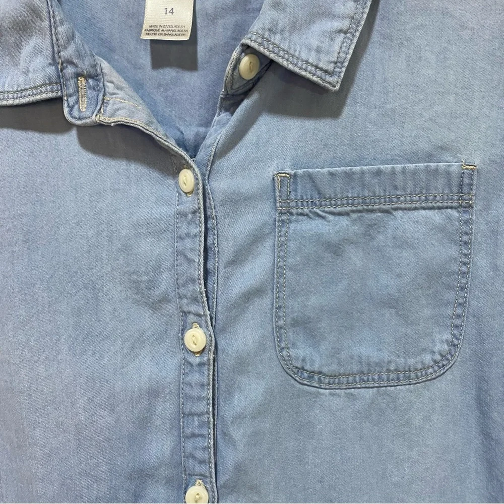 OshKosh B'gosh Light Blue Kids Button Down Shirt